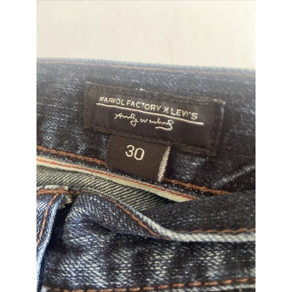Levi Andy Warhol  Lot LV002 61 Of 600 Men 30X31 Selvedge Grunge Jeans Rare 501 - Picture 6 of 11
